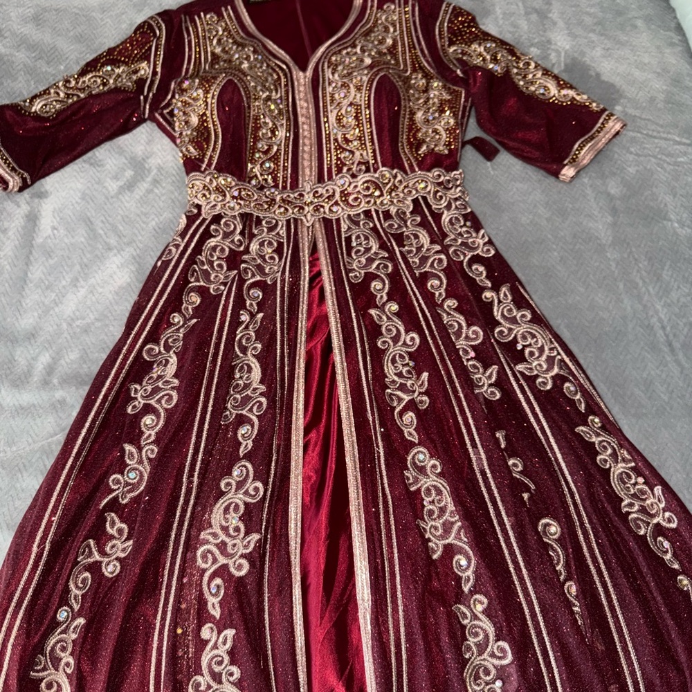 Burgundy Kaftan brand new